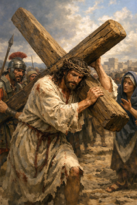 Jesus Carrying Cross (Chat GPT)