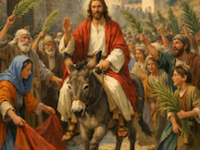 Jesus Entering Jerusalem (Chat GPT)